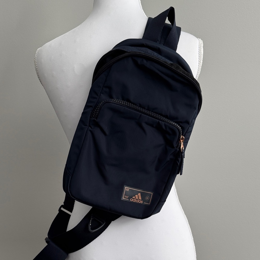 Adidas Navy Sling Crossbody Bag for Men and Women